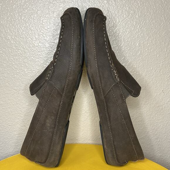 Olukai Akepa Moc Driving Moccasin Leather Loafer Brown Men's Size 13 - Picture 14 of 15